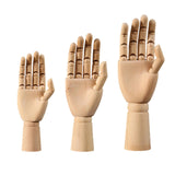 Wooden Hand Mannequin Right Hand Multiple Uses Movable Joint Wood Hand Model Small