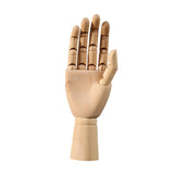 Wooden Hand Mannequin Right Hand Multiple Uses Movable Joint Wood Hand Model Medium