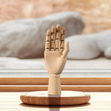 Wooden Hand Mannequin Right Hand Multiple Uses Movable Joint Wood Hand Model Medium