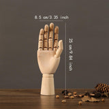 Wooden Hand Mannequin Right Hand Multiple Uses Movable Joint Wood Hand Model Medium