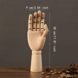 Wooden Hand Mannequin Right Hand Multiple Uses Movable Joint Wood Hand Model Large