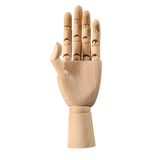 Movable Joint Wood Hand Model Ornament Jewelry Display Wooden Hand Mannequin Medium