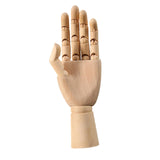 Movable Joint Wood Hand Model Ornament Jewelry Display Wooden Hand Mannequin Medium