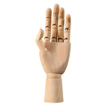 Movable Joint Wood Hand Model Ornament Jewelry Display Wooden Hand Mannequin Medium