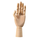 Movable Joint Wood Hand Model Ornament Jewelry Display Wooden Hand Mannequin Medium