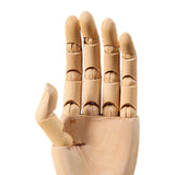 Movable Joint Wood Hand Model Ornament Jewelry Display Wooden Hand Mannequin Medium