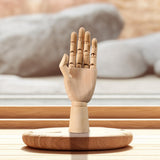 Movable Joint Wood Hand Model Ornament Jewelry Display Wooden Hand Mannequin Medium