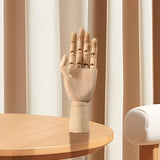 Movable Joint Wood Hand Model Ornament Jewelry Display Wooden Hand Mannequin Medium