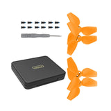 4 Pieces Spare Parts with Screws Mini Box Propellers Blade Props Box for Neo Orange