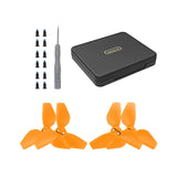 4 Pieces Spare Parts with Screws Mini Box Propellers Blade Props Box for Neo Orange