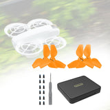 4 Pieces Spare Parts with Screws Mini Box Propellers Blade Props Box for Neo Orange