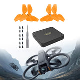 4 Pieces Spare Parts with Screws Mini Box Propellers Blade Props Box for Neo Orange