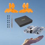 4 Pieces Spare Parts with Screws Mini Box Propellers Blade Props Box for Neo Orange