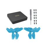 4 Pieces Spare Parts with Screws Mini Box Propellers Blade Props Box for Neo Blue