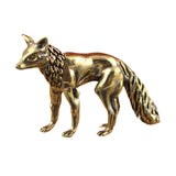 Maxbell Mini Fox Statue Animal Sculpture Holiday Dining Room Home Miniature Figurine Standing 6x3.9cm