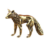 Maxbell Mini Fox Statue Animal Sculpture Holiday Dining Room Home Miniature Figurine Standing 6x3.9cm