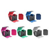 Maxbell Card Deck Case Holder Fits 100+ Cards Accessories Multifunctional PU Leather Red Interior