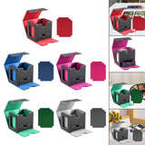 Maxbell Card Deck Case Holder Fits 100+ Cards Accessories Multifunctional PU Leather Red Interior