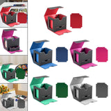 Maxbell Card Deck Case Holder Fits 100+ Cards Accessories Multifunctional PU Leather Red Interior