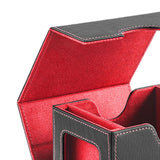 Maxbell Card Deck Case Holder Fits 100+ Cards Accessories Multifunctional PU Leather Red Interior
