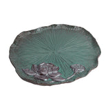 Maxbell Chinese Tea Serving Tray Lotus Pattern Multiuse for Parties Family Household