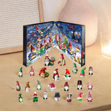 Maxbell 24 Pieces Acrylic Christmas Calendar Random Gnomes Dolls Funny Xmas Ornament