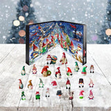 Maxbell 24 Pieces Acrylic Christmas Calendar Random Gnomes Dolls Funny Xmas Ornament