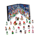 Maxbell 24 Pieces Acrylic Christmas Calendar Random Gnomes Dolls Funny Xmas Ornament