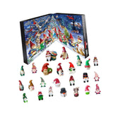 Maxbell 24 Pieces Acrylic Christmas Calendar Random Gnomes Dolls Funny Xmas Ornament