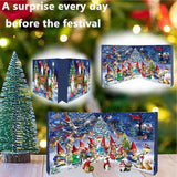 Maxbell 24 Pieces Acrylic Christmas Calendar Random Gnomes Dolls Funny Xmas Ornament