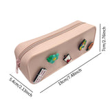 Maxbell DIY Silicone Pencil Case Waterproof Makeup Pouch for Children Women Students Pink