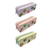 Maxbell DIY Silicone Pencil Case Waterproof Makeup Pouch for Children Women Students Pink