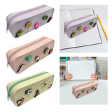 Maxbell DIY Silicone Pencil Case Waterproof Makeup Pouch for Children Women Students Pink