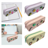 Maxbell DIY Silicone Pencil Case Waterproof Makeup Pouch for Children Women Students Pink