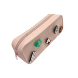 Maxbell DIY Silicone Pencil Case Waterproof Makeup Pouch for Children Women Students Pink