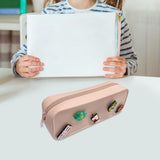 Maxbell DIY Silicone Pencil Case Waterproof Makeup Pouch for Children Women Students Pink