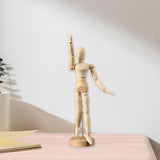 Artists Wooden Manikin Puppet Model Wood Male Mannequin for Office Home Desk M