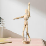 Artists Wooden Manikin Puppet Model Wood Male Mannequin for Office Home Desk L