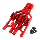 Maxbell 2Pcs 1/8 Scale RC Car Upgrades Part Premium Front Rear Lower Suspension Arms Red