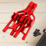 Maxbell 2Pcs 1/8 Scale RC Car Upgrades Part Premium Front Rear Lower Suspension Arms Red