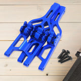 Maxbell 2Pcs 1/8 Scale RC Car Upgrades Part Premium Front Rear Lower Suspension Arms Blue