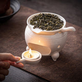 Maxbell Ceramic Tea Warmer Multipurpose Tea Light Heater for Wedding Indoor Tabletop