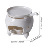 Maxbell Ceramic Tea Warmer Multipurpose Tea Light Heater for Wedding Indoor Tabletop