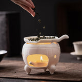 Maxbell Ceramic Tea Warmer Multipurpose Tea Light Heater for Wedding Indoor Tabletop