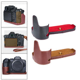 Maxbell Vintage Leather Camera Base Camera Protective Cover for R5 or R6 Black