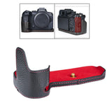 Maxbell Vintage Leather Camera Base Camera Protective Cover for R5 or R6 Black