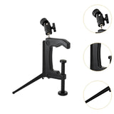 Maxbell C-clamp Tripod Stand Clamp Included Selfie Stick for Vlogging Camcorder DSLR
