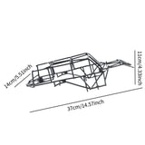 Maxbell 1/12 RC Car Frame Attachment Birthday Gifts Direct Replace Black Accessories
