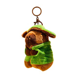 Capybara Keychain Gift Soft Cute Car Keychain for Kids Adults Family Friends Green