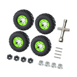 Maxbell 4 Pieces RC Crawler Tires Soft Tire Wheels for 12423 12428 for RC 1/12 Scale